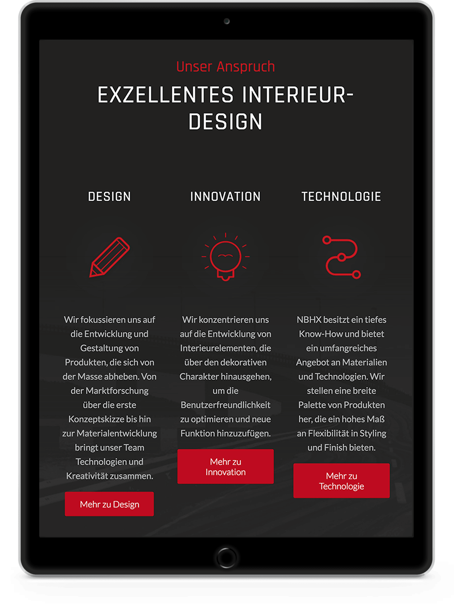 NBHX Tablet - Bärenstark - Advertising Agency from Karlsruhe Mühlburg