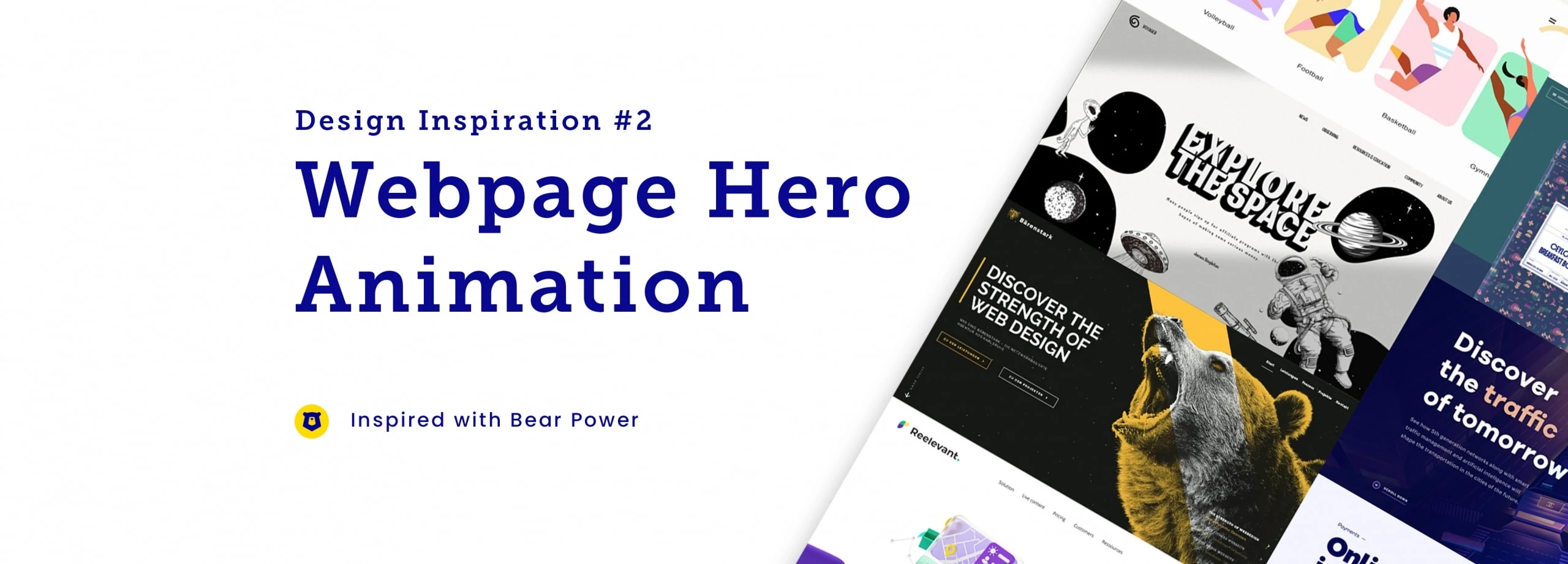 Design Inspiration #2 – Web Design Hero Animation
