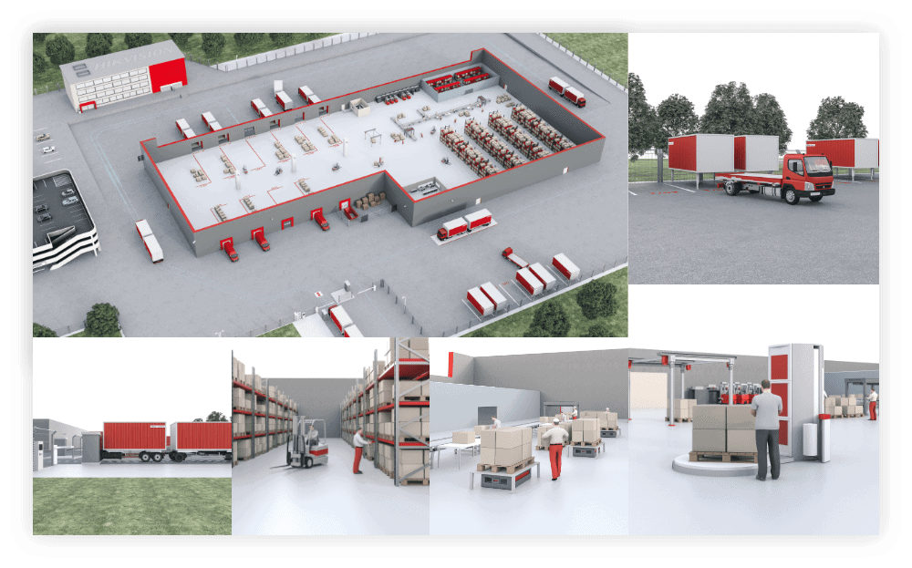 HIKVISION Logistics 3D Visuals